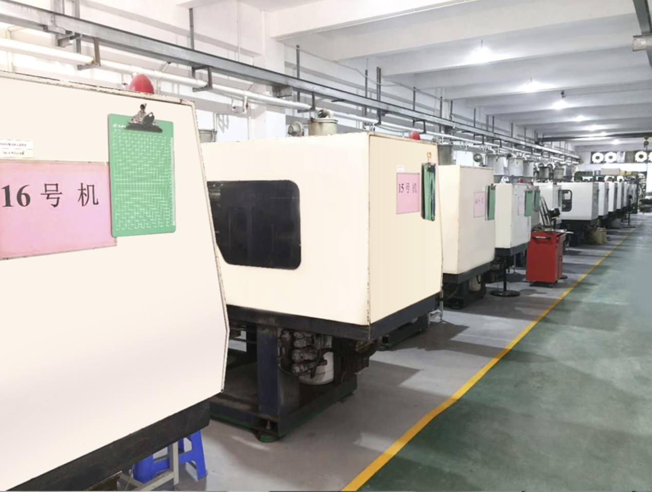 Connector injection molding production line