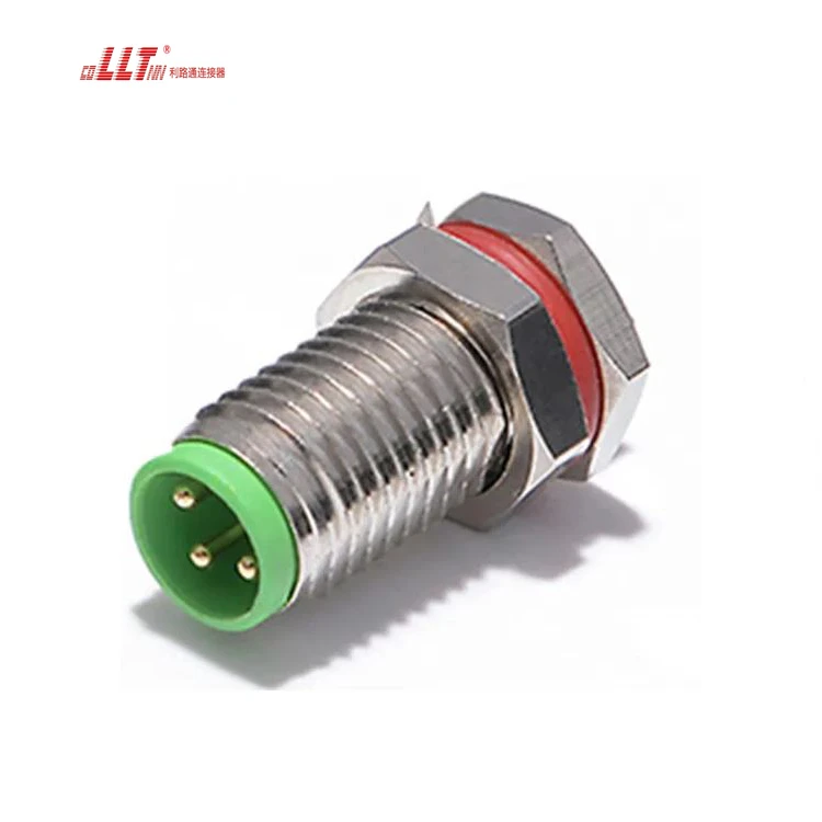 LLT Competitive Price M8 3pin Metal Panel Mount DC AC Converter Aviation Cable Connector