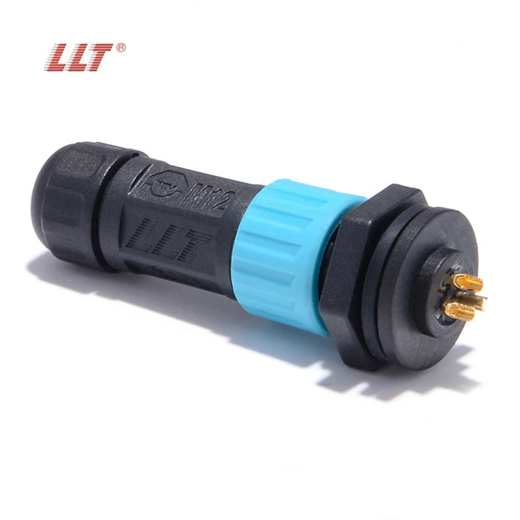 LLT Factory Ip67 Connector M12 Panel Mount Socket Waterproof 2 3 4 5 6 7 8 Pin Panel Mounted Connector