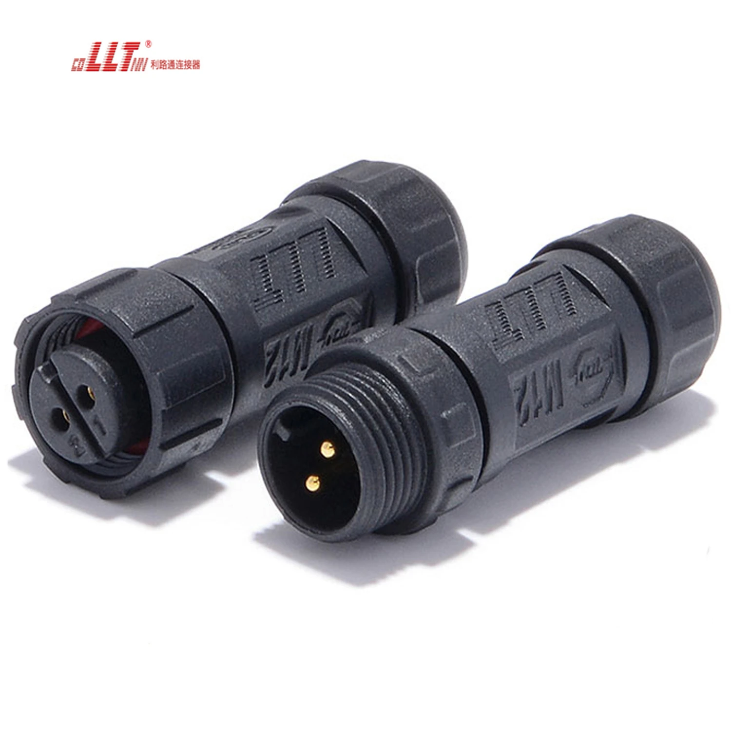M12 2pin Assembly Electrical Led Light Male Female Connector thumbnail