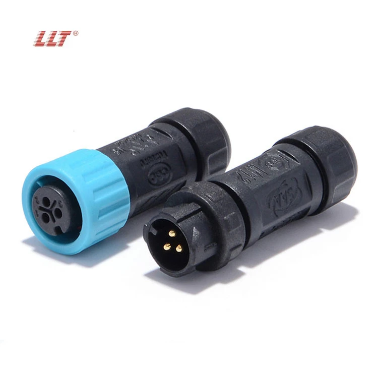 LLT Waterproof Connector M12 IP67 3 Pin Field Assembly Male and Female Plug Connector