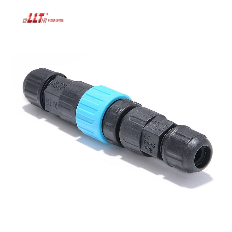 LLT M16 2pin  Automotive Push Lock IP68 Waterproof Screw Wire Connector
