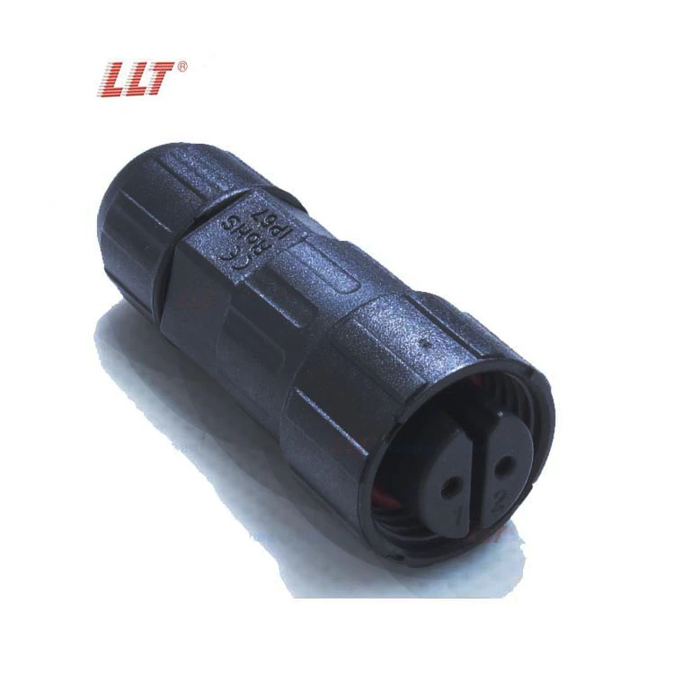 LLT M16 250V 15A Waterproof Connector IP67 IP68 2 3 4 Pin Assembly Cable Connector for Outdoor Lighting detail 3