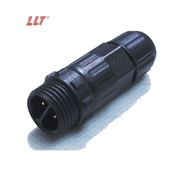LLT M16 250V 15A Waterproof Connector IP67 IP68 2 3 4 Pin Assembly Cable Connector for Outdoor Lighting detail 5