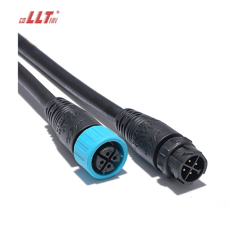 LLT M16 Male Female Waterproof 2 3 4 5 Pin LED Cable Connector for Outdoor Power Lighting thumbnail