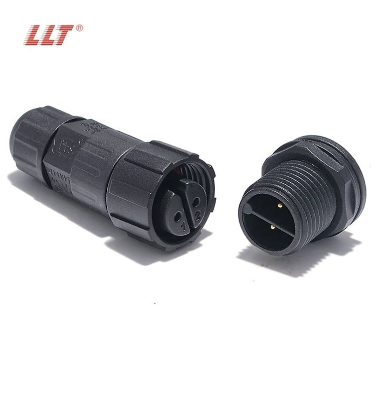 LLT M16 250V 15A 2 3 4 5 6 7 8 9 10 11 12 Pin IP67 Rated Waterproof Front Panel Mount Connector detail 5