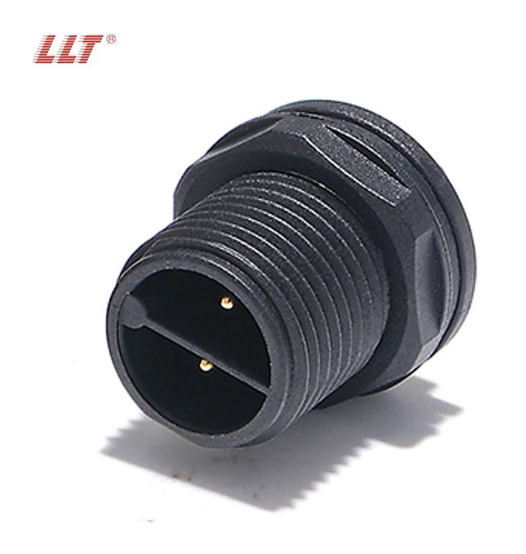 LLT M16 250V 15A 2 3 4 5 6 7 8 9 10 11 12 Pin IP67 Rated Waterproof Front Panel Mount Connector detail 6