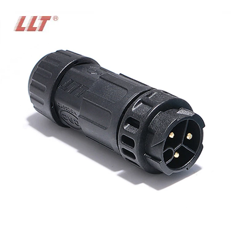 LLT M19 600V 20A 2 3 4 Pin IP67 IP68 Waterproof Male Female Connector Electric LED Growing Light Connector detail 5