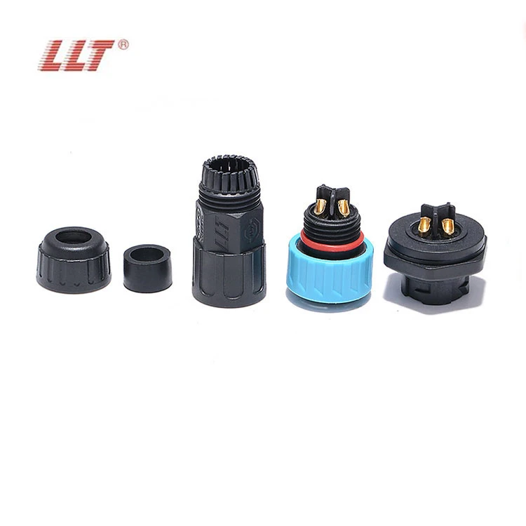 LLT M19 600V 20A IP68 3 Pole Panel Mount Male Waterproof Circular Connector detail 2