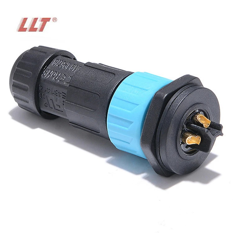 LLT M19 600V 20A IP68 3 Pole Panel Mount Male Waterproof Circular Connector detail 3