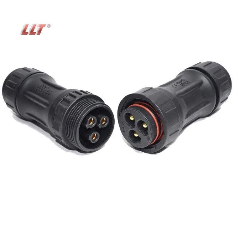 LLT IP68 High Current 80A 3 pin 4 Pin Waterproof Connector LED Power Wire Cable Connectors detail 2