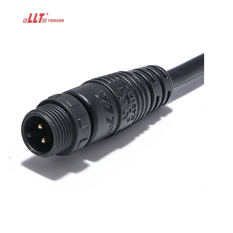 Lilutong 2pin M12 110V 10A Cable to Cable Best Waterproof Wire Connector LLT Manufacturer detail 2