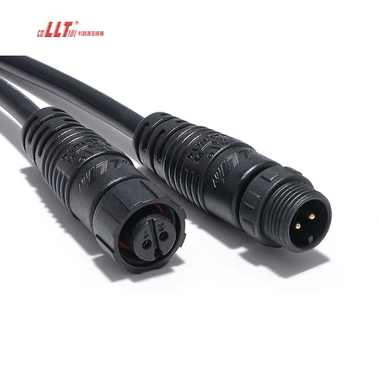 Lilutong 2pin M12 110V 10A Cable to Cable Best Waterproof Wire Connector LLT Manufacturer detail 4