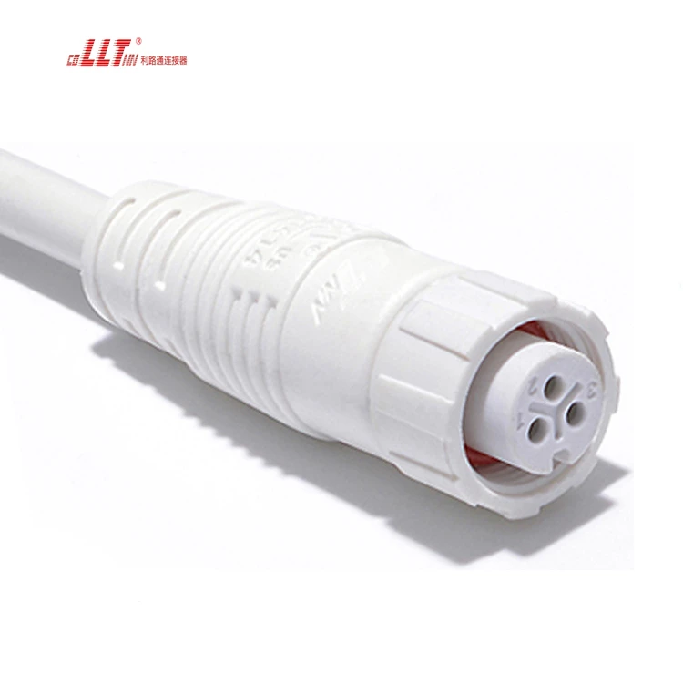 LLT  M12  3pin Battery Charge Outdoor Cable  IP67 Waterproof Cable Connector detail 9