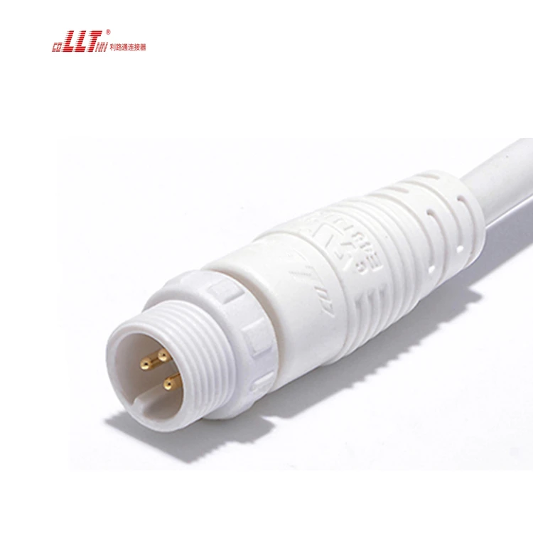 LLT  M12  3pin Battery Charge Outdoor Cable  IP67 Waterproof Cable Connector detail 10