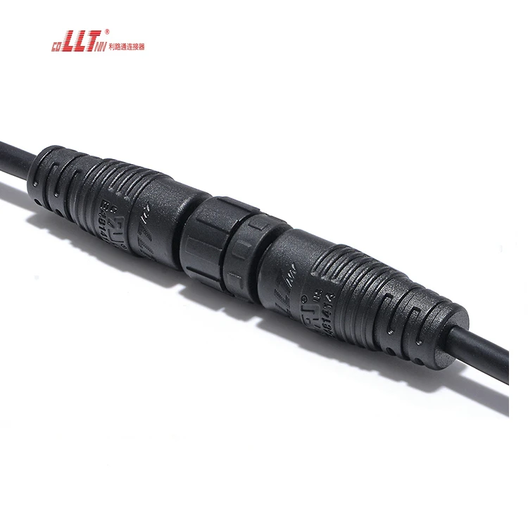 LLT M12 Led Strip  5pin Electric Wire Waterproof  Power Cable Automotive Cable Waterproof Connector detail 5