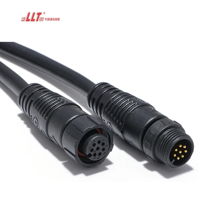Lilutong M12  Multi Pin Connector 8pin signal Audio Connector Small Ampere Electrical Wire Connector thumbnail