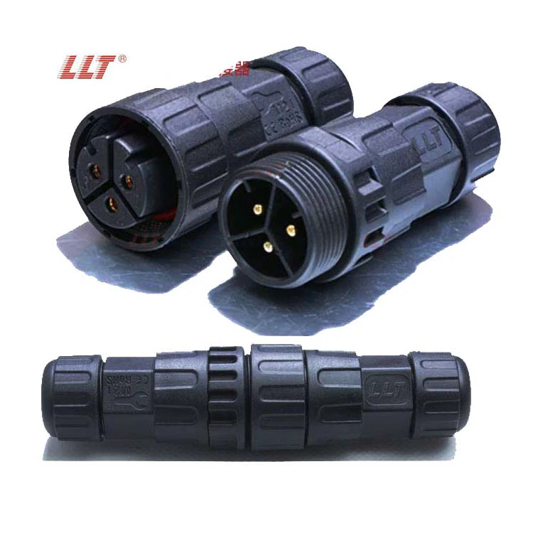 LLT 250V 35 Amp M25 IP67 Male Female Waterproof Connectors for Outdoor Lighting thumbnail
