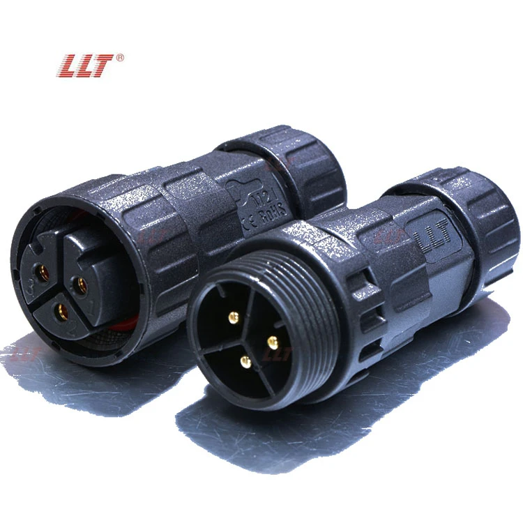 LLT 250V 35 Amp M25 IP67 Male Female Waterproof Connectors for Outdoor Lighting detail 4