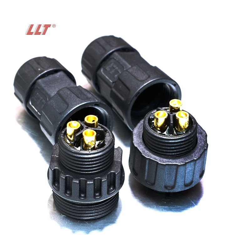 LLT 250V 35 Amp M25 IP67 Male Female Waterproof Connectors for Outdoor Lighting detail 5