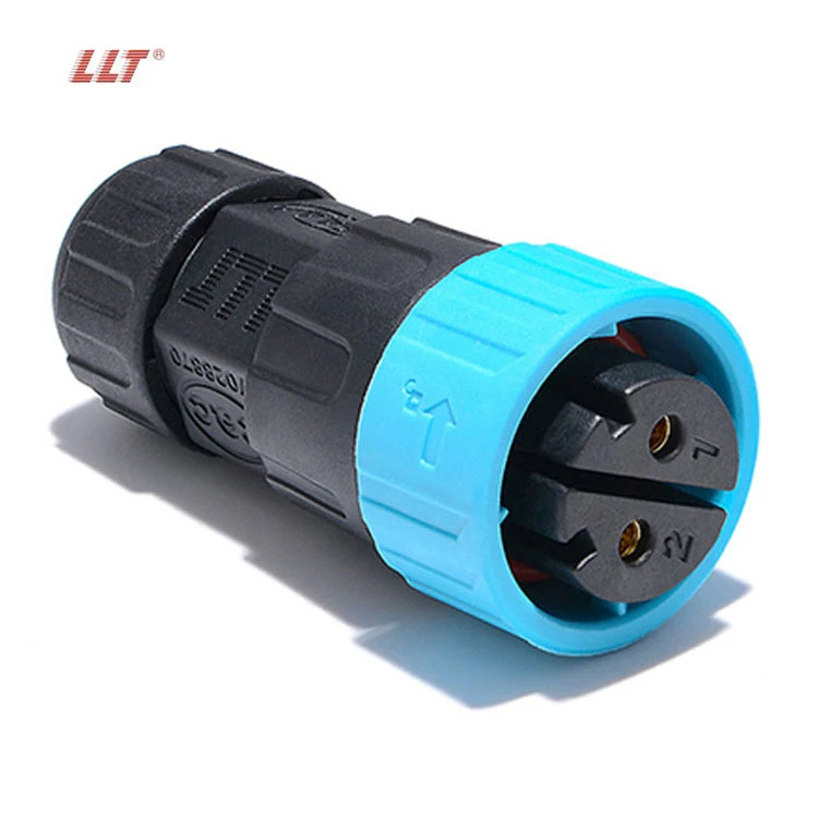 LLT M25 600V 35A 3pin Male Female Front Panel Mount Waterproof Connector detail 3