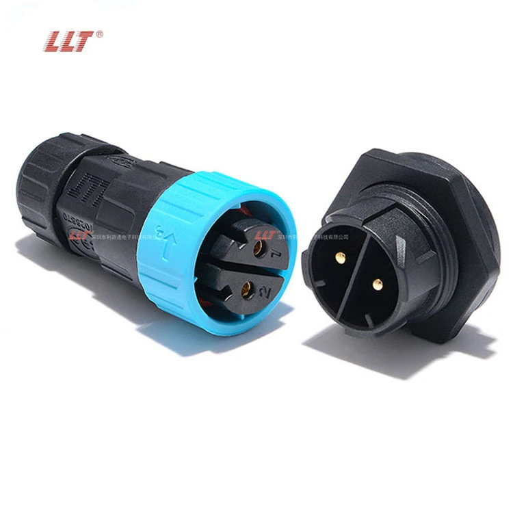 LLT M25 600V 35A 3pin Male Female Front Panel Mount Waterproof Connector thumbnail