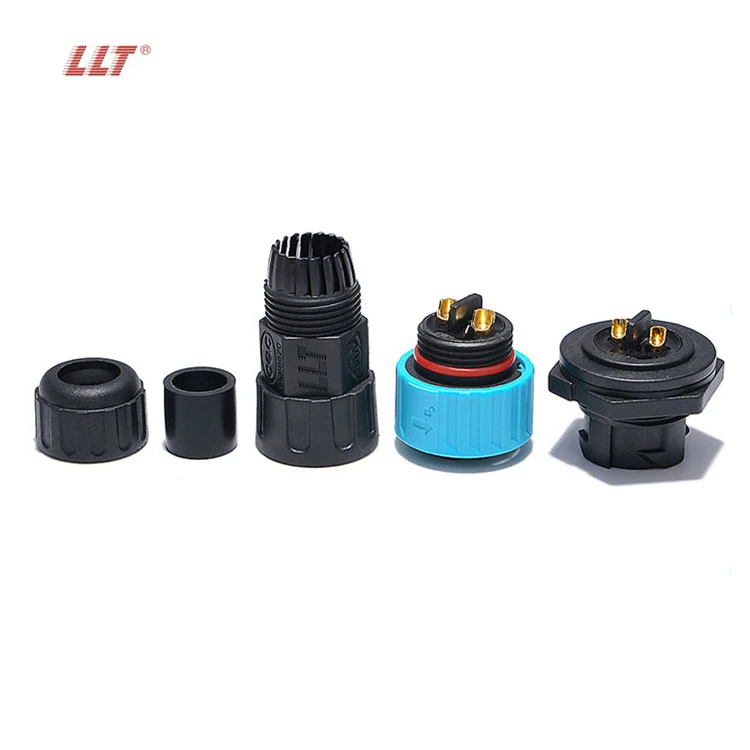LLT M25 600V 35A 3pin Male Female Front Panel Mount Waterproof Connector detail 6