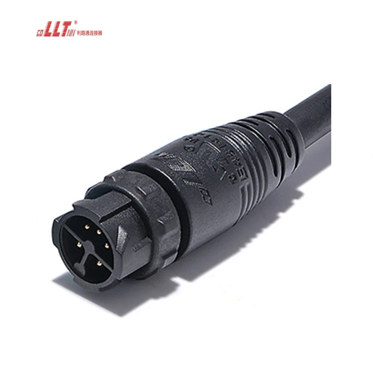 M16 2+3 pin power plus signal wire IP67 waterproof audio cable connector detail 4