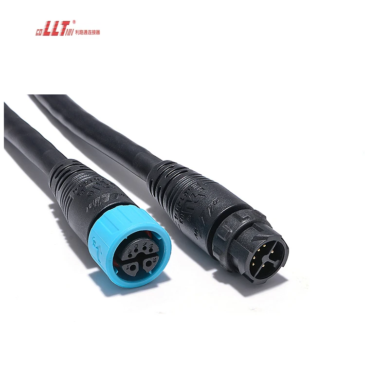 LLT 2+4pin M16 push lock power signal electrical cable video cable connector thumbnail