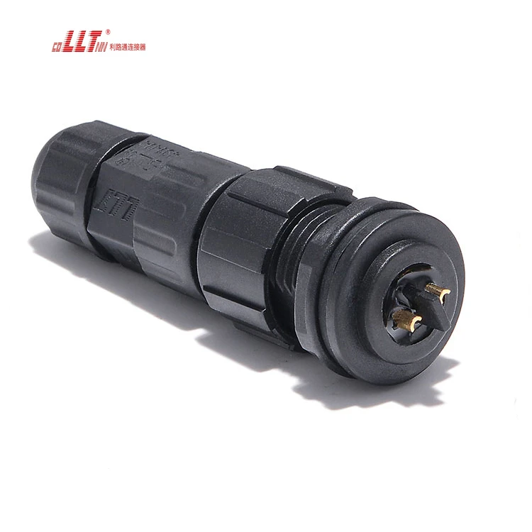LLT 2pin M16 Industrial Circular IP68 Waterproof Electrical Panel Led Light Connector thumbnail