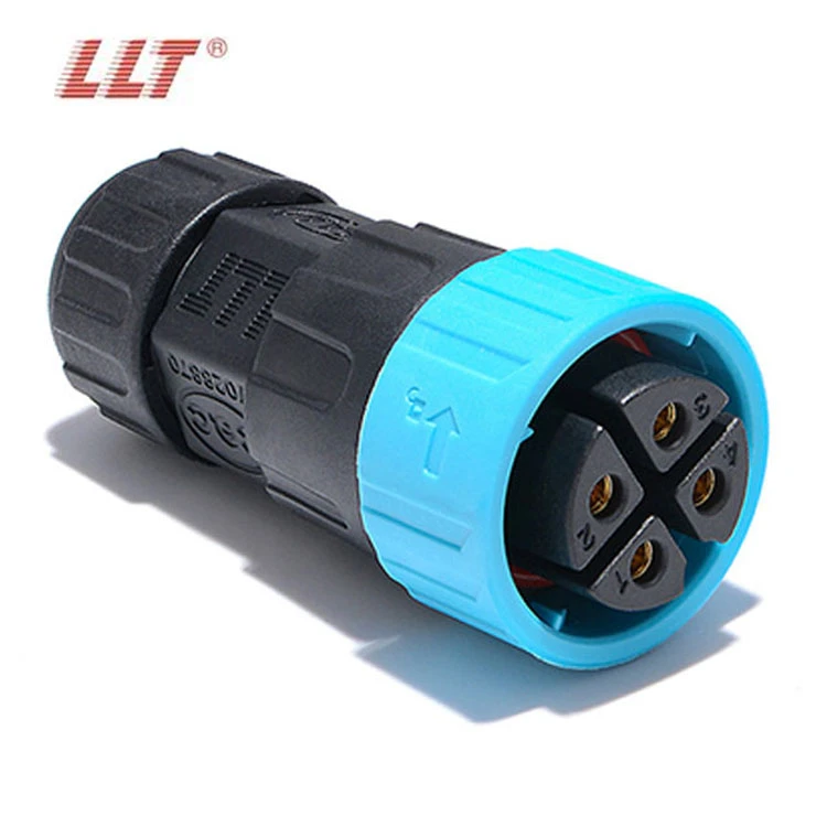 LLT 35A M25 2 3 4 Pin Quick Lock Panel Mount Connector IP67 Waterproof Connector detail 3