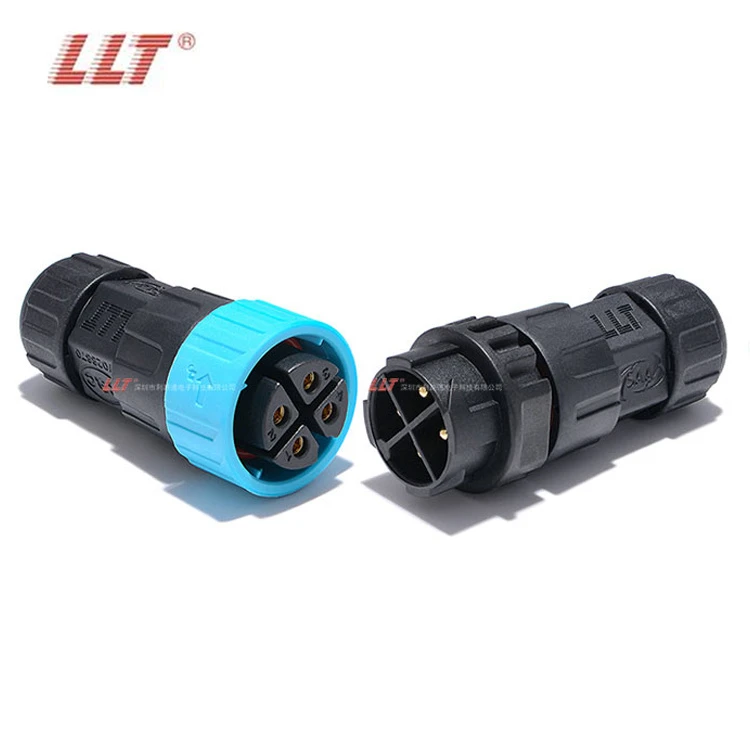 LLT M25 600V 35A Push Lock IP67 IP68 Waterproof 2 3 4 5 6 8 Pin Electrical Connector detail 5