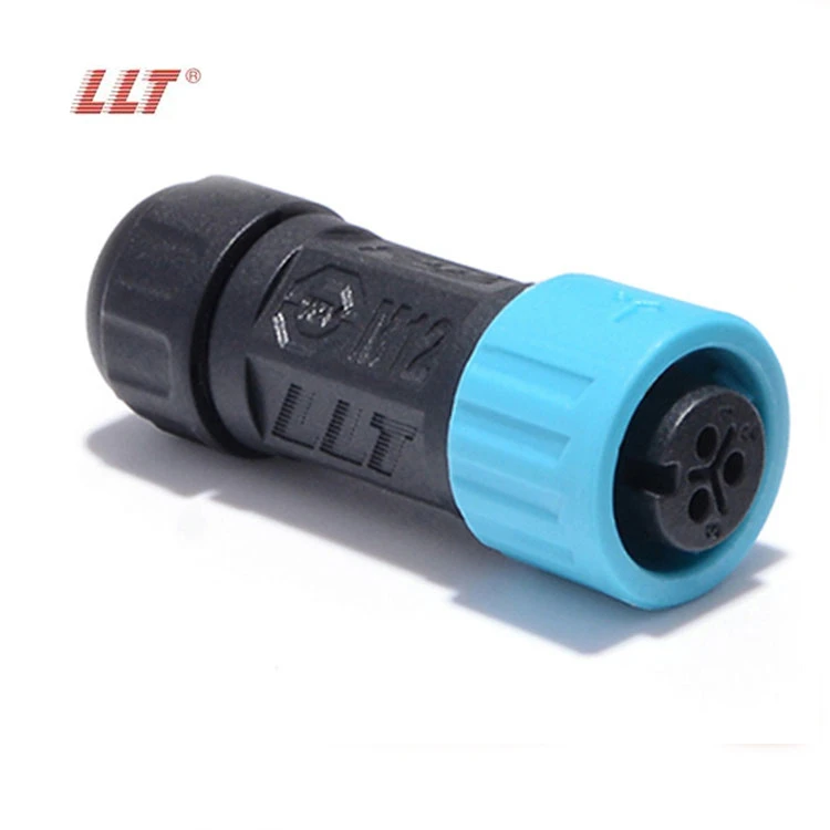 M12 Front Panel 3Pin Push Lock Connector detail 7
