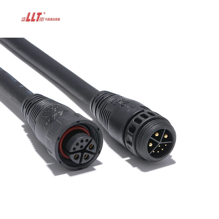 LLT M19 3+5pin Combined Power signal Electrical Wire Circular Outdoor Light Cable Connector thumbnail