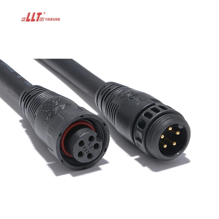 5pin M19 IP67 Waterproof Indoor Outdoor Power Cord Led Cable Connector thumbnail