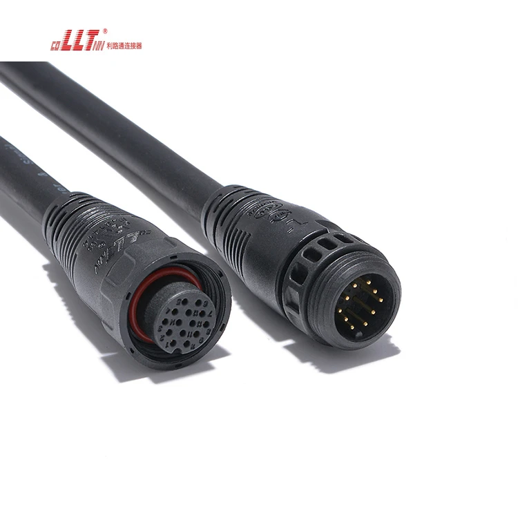 LLT M19 100V 5A Waterproof Connector Plug and Socket  Data Wire Waterproof Connector thumbnail