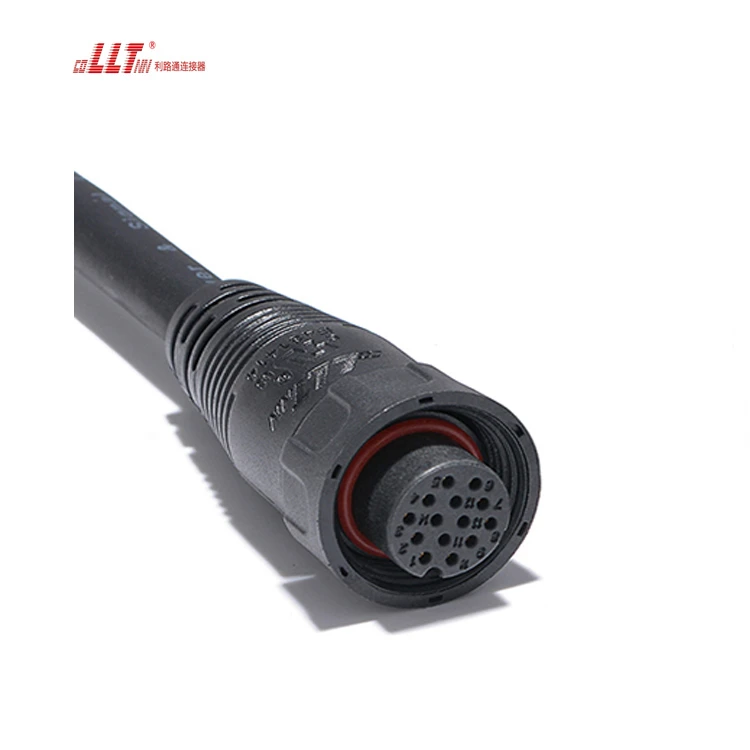 LLT M19 100V 5A Waterproof Connector Plug and Socket  Data Wire Waterproof Connector detail 2