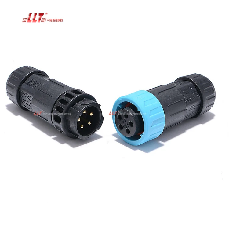Lilutong M19 5pin Automotive Connector Male Female Electrical  IP68 Waterproof Power Led Light Connector thumbnail