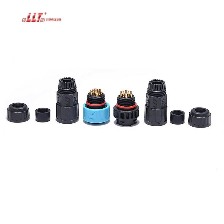 LLT M19 110V 5A 18 Pin  IP68 Waterproof Connector Docking Welding Quick Male Female Aviation Cable Wire Connector detail 6