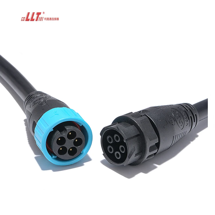 5pin M25 LLT Quick Power Waterproof  Cable Connector detail 2