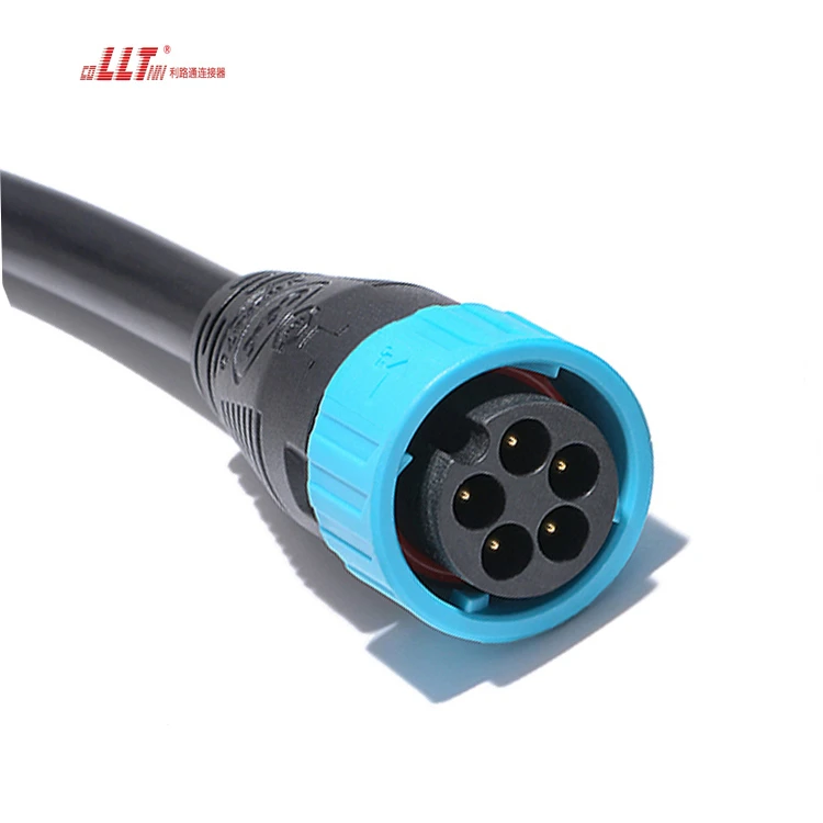 5pin M25 LLT Quick Power Waterproof  Cable Connector detail 3