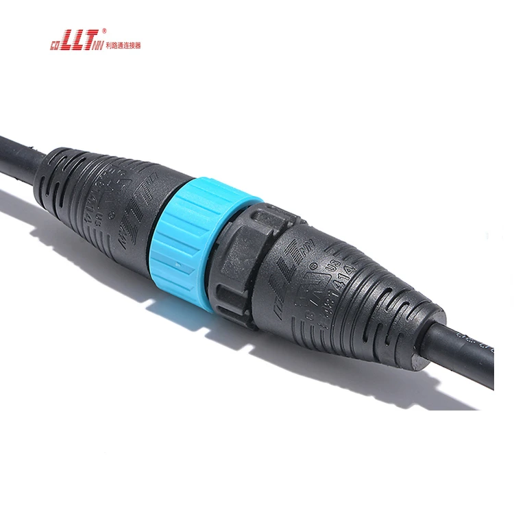 LLT 8pin M25 Electrical Strip Led Plug IP67 Waterproof Push Cable Connector for Solar Inverter detail 7