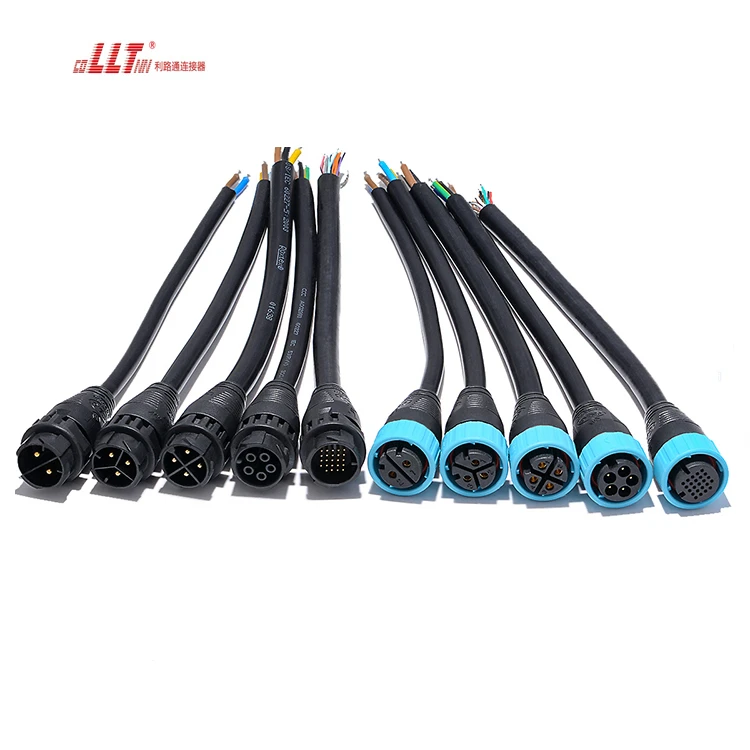 M25 Multi-pin 24pin Small Ampere Cable Molded Strip Cable  Watertight Cable Connector for signal transmission detail 5