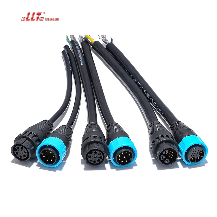 M25 Multi-pin 24pin Small Ampere Cable Molded Strip Cable  Watertight Cable Connector for signal transmission detail 7