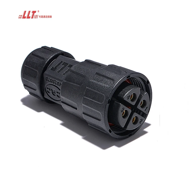 LLT Power  Waterproof Electric Male Female Wire Panel IP68 Connector 4 Pin detail 3