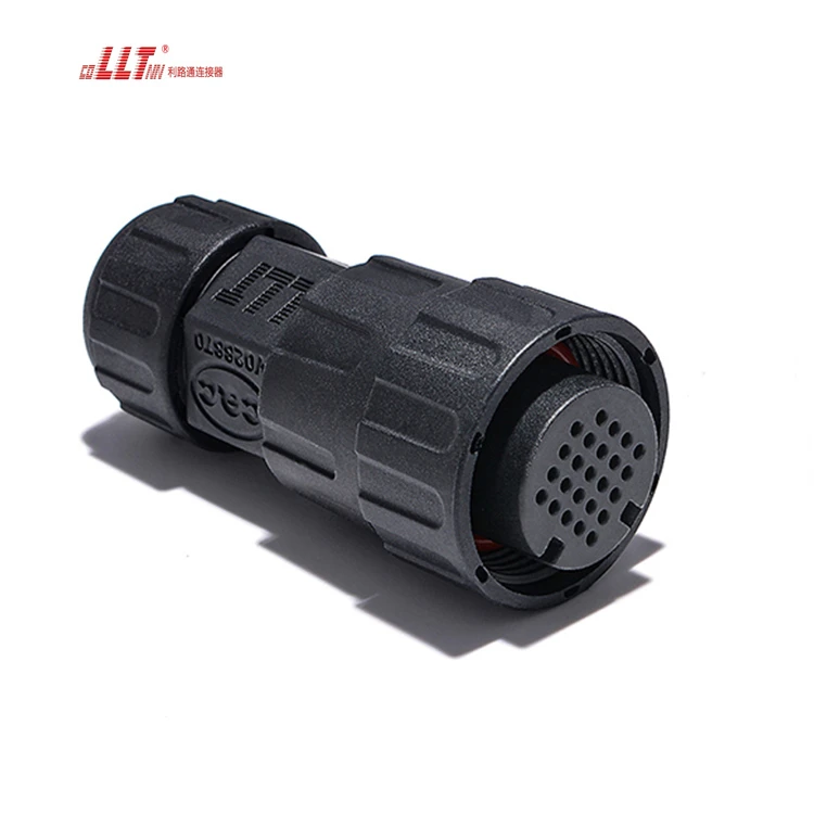 M25 24pin Multi-pin Small Ampere 5A signal  Multimedia Audio  Low Voltage Waterproof Panel Mount Connector detail 4