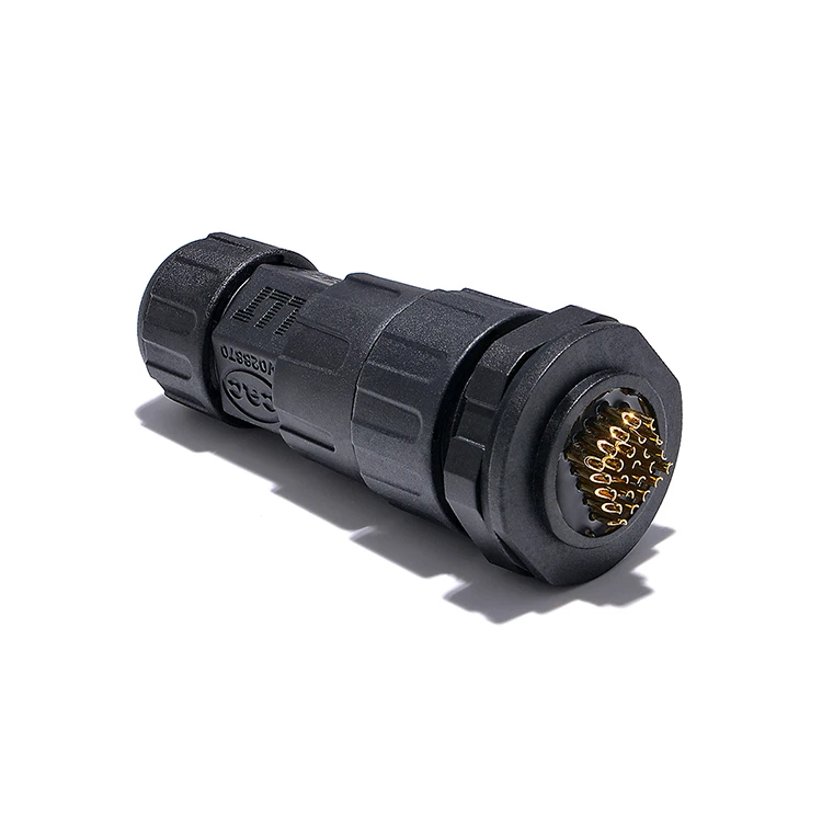 M25 24pin Multi-pin Small Ampere 5A signal  Multimedia Audio  Low Voltage Waterproof Panel Mount Connector detail 7