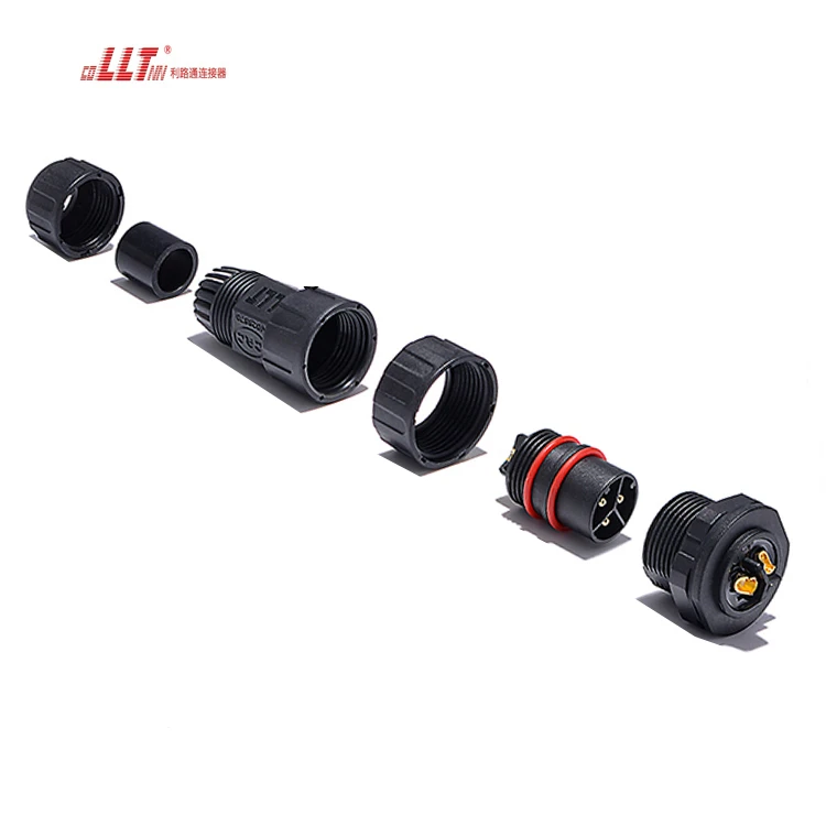 LLT M25 3pin Electrical Panel  Wall Mount Indoor Outdoor Panel Mount Waterproof Connector detail 6