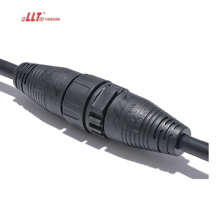 LLT  M25 Power Male Female Waterproof Led Cable 2pin Plug Watertight Connector detail 6