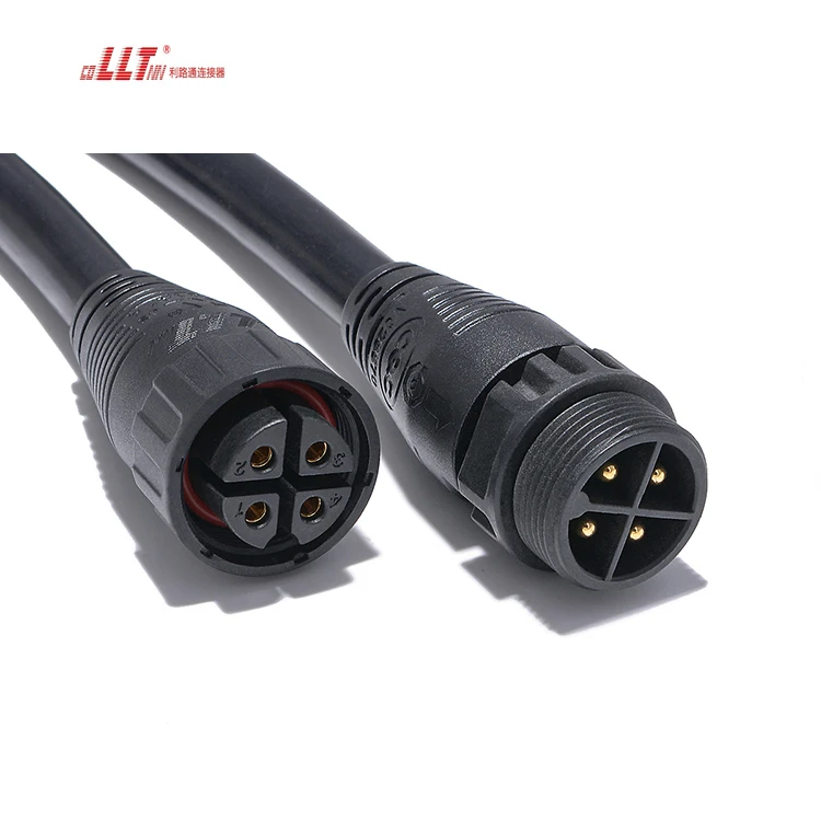Lilutong Waterproof Power Cable Connector M25 4 Pin Outdoor Cable Connector Led Strip Cable Connector thumbnail